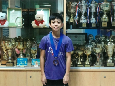 2D 王崇喆於〈第九屆亞洲跳繩錦標賽 2018〉勇奪14歲以下男子組團體四人同步花式季軍