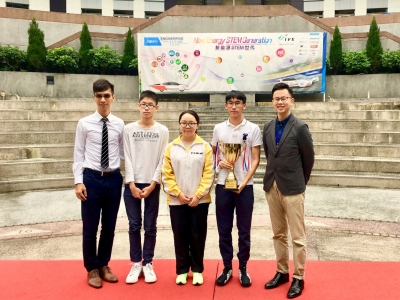 同學於〈中學遙控小型太陽能車設計比賽 2018〉榮獲最佳環保設計獎（青少年發明家學會）