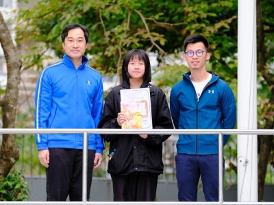 4A 陳詩敏於〈徵文比賽 2019：北區學聲〉 榮獲封面設計亞軍