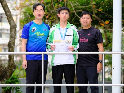 4C 張冠峯於〈香港礦山挑戰賽2019 〉勇奪個人公開組第六名（山藝學會）