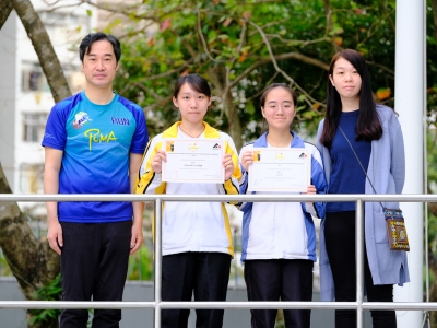 5B 陳嘉寶、何芷茵於〈亞洲動物基金二十周年明信片設計比賽 2019〉榮獲優異獎（視藝科）
