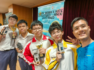 同學於〈AiTLE x HKIMT 海洋航行器設計及制作比賽 2024-2025〉榮獲團隊銅獎、優異獎（資訊及通訊科技學會 、創科工作室）
