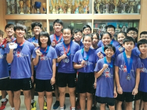 2D王崇喆榮獲第九屆亞洲跳繩錦標賽14歲以下男子組團體四人同步花式季軍
