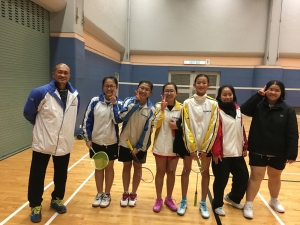 羽毛球隊於〈大埔及北區中學校際羽毛球比賽 2018〉勇奪女乙團體亞軍（體育科）